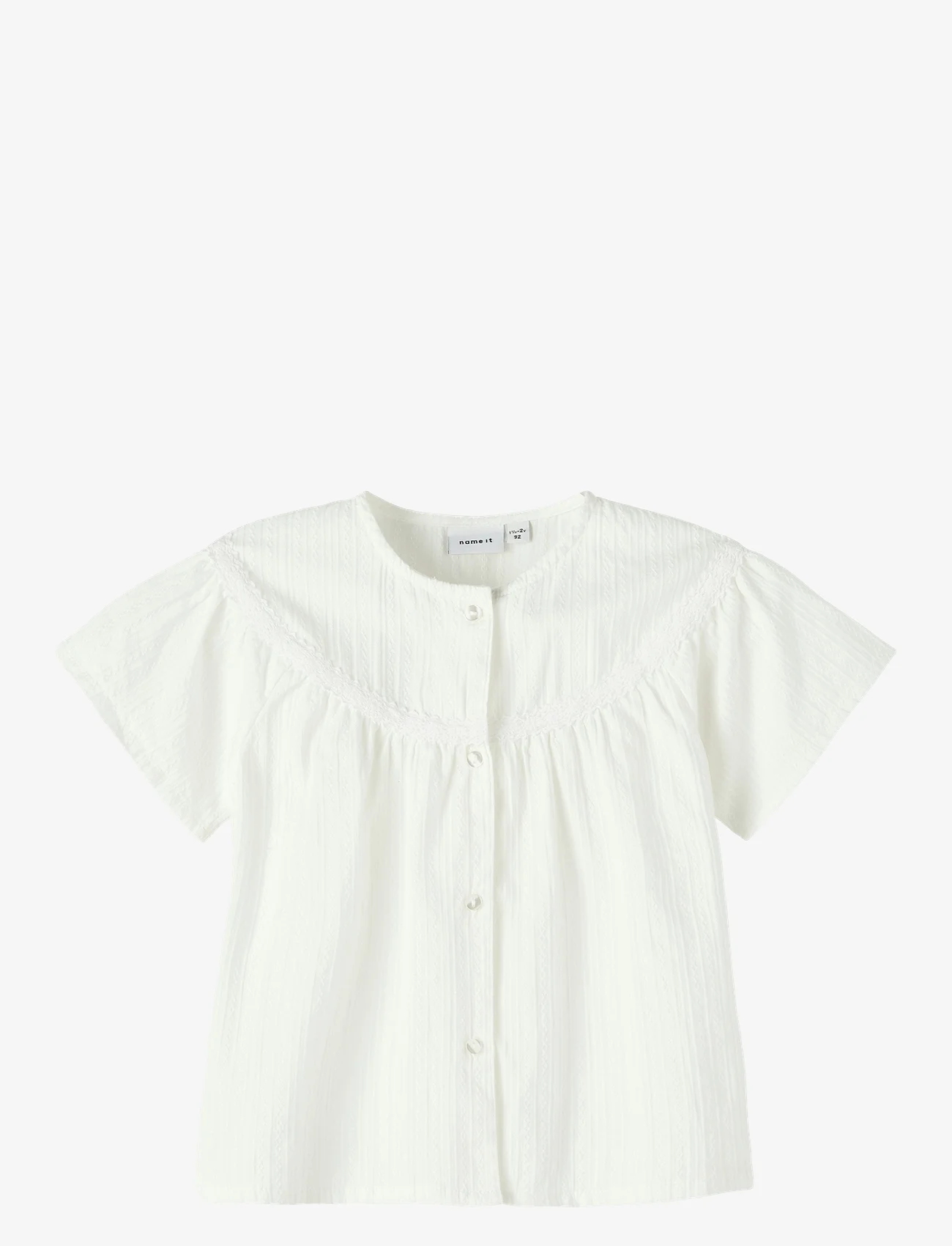 name it - NMFHILLA SS SHIRT - sommarfynd - bright white - 0