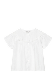 name it - NMFHILLA SS SHIRT - sommarfynd - bright white - 2