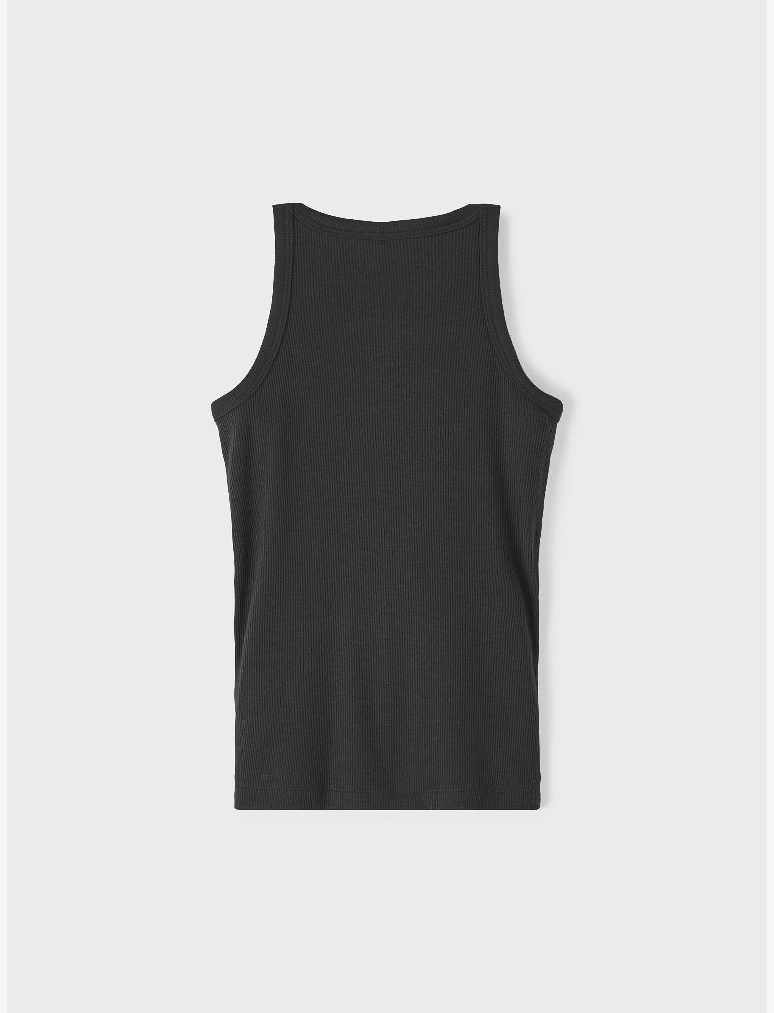 name it - NKFKAB SL SLIM TOP NOOS - black - 2
