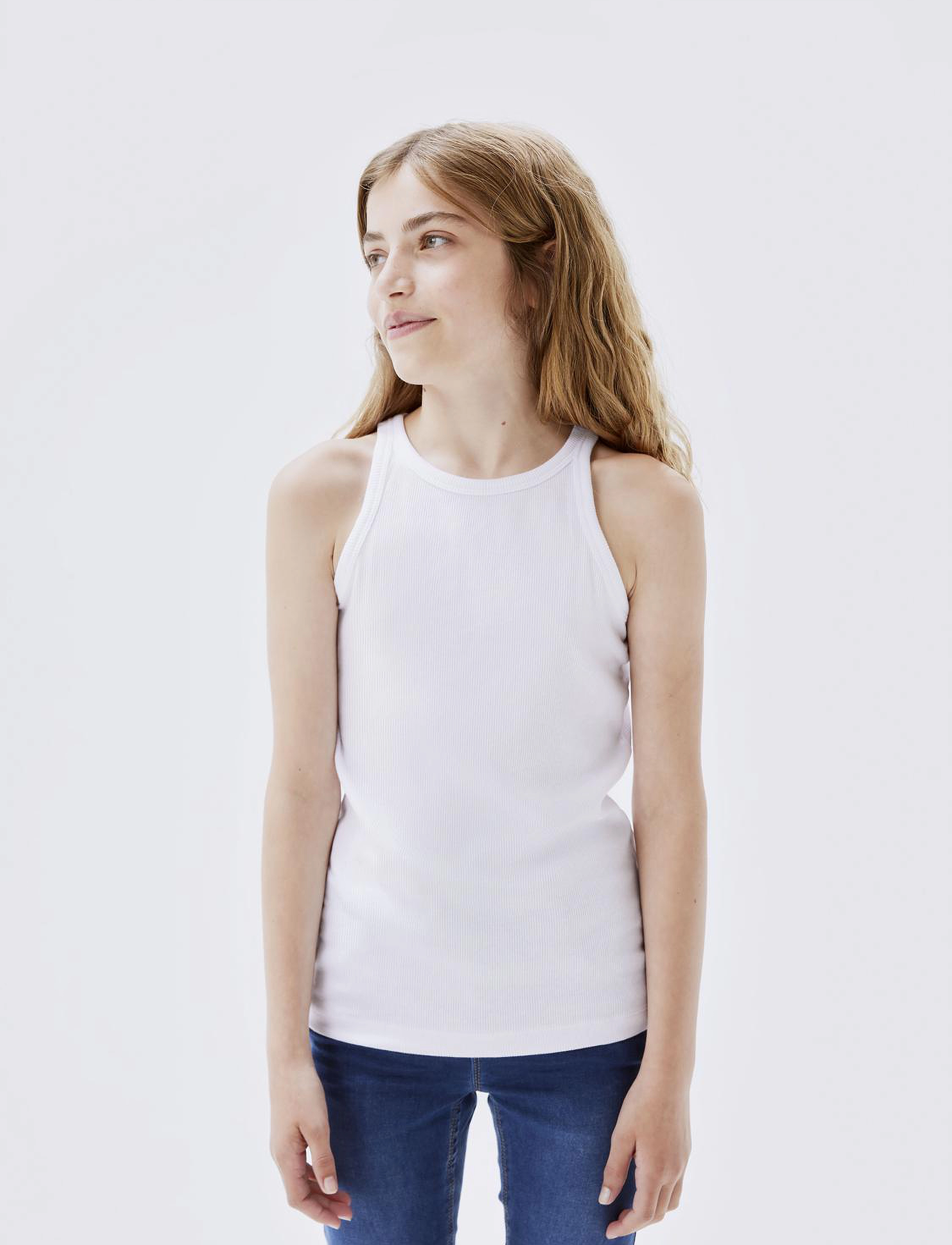 name it - NKFKAB SL SLIM TOP NOOS - bright white - 4