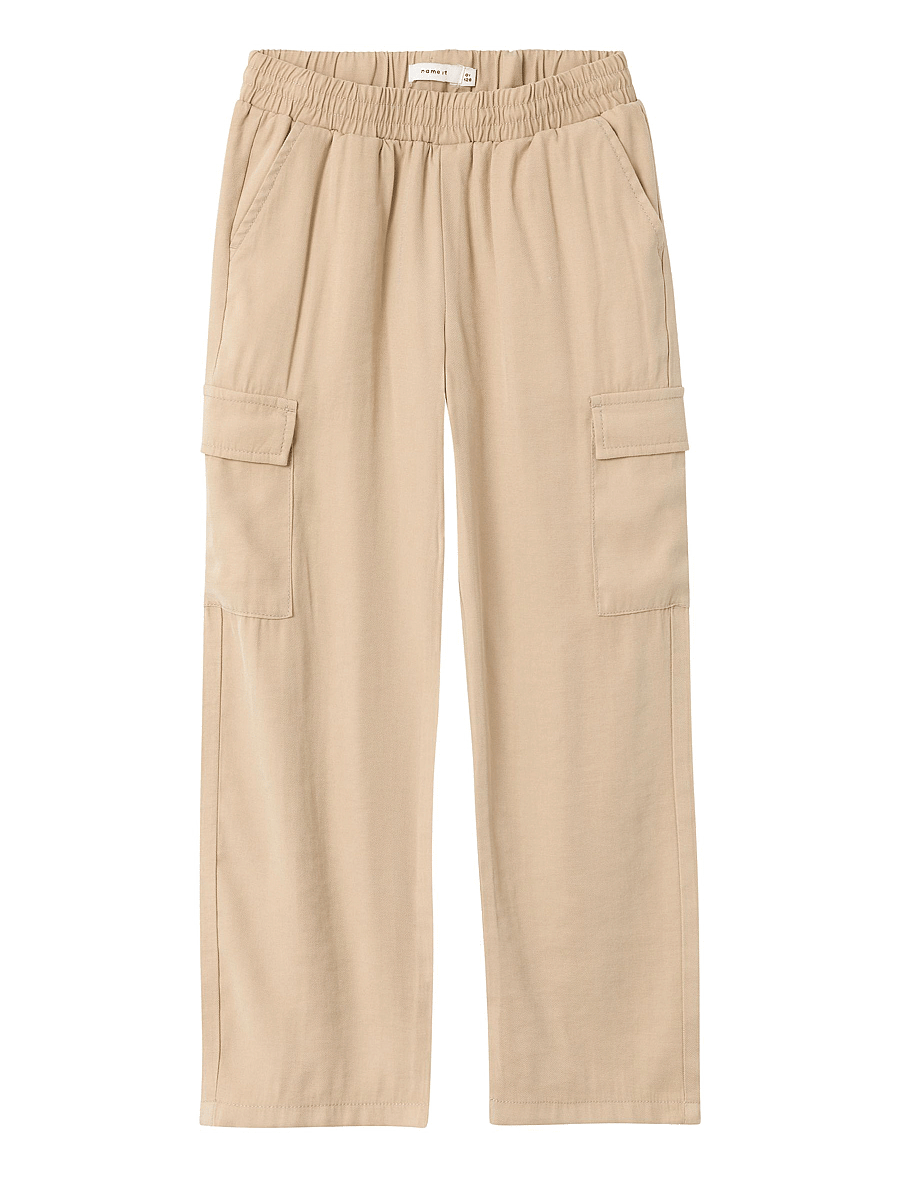 name it - NKFBELLA ST TWI CARGO 8262-BU NOOS - bikses - safari - 1