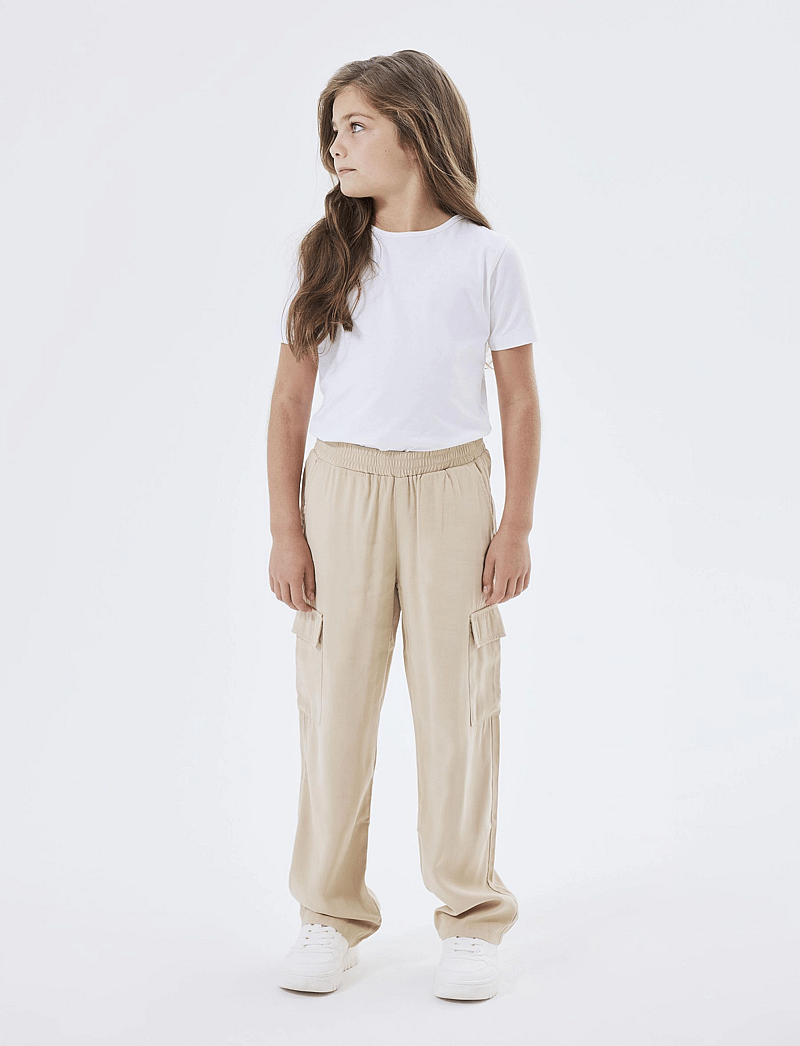 name it - NKFBELLA ST TWI CARGO 8262-BU NOOS - bikses - safari - 0