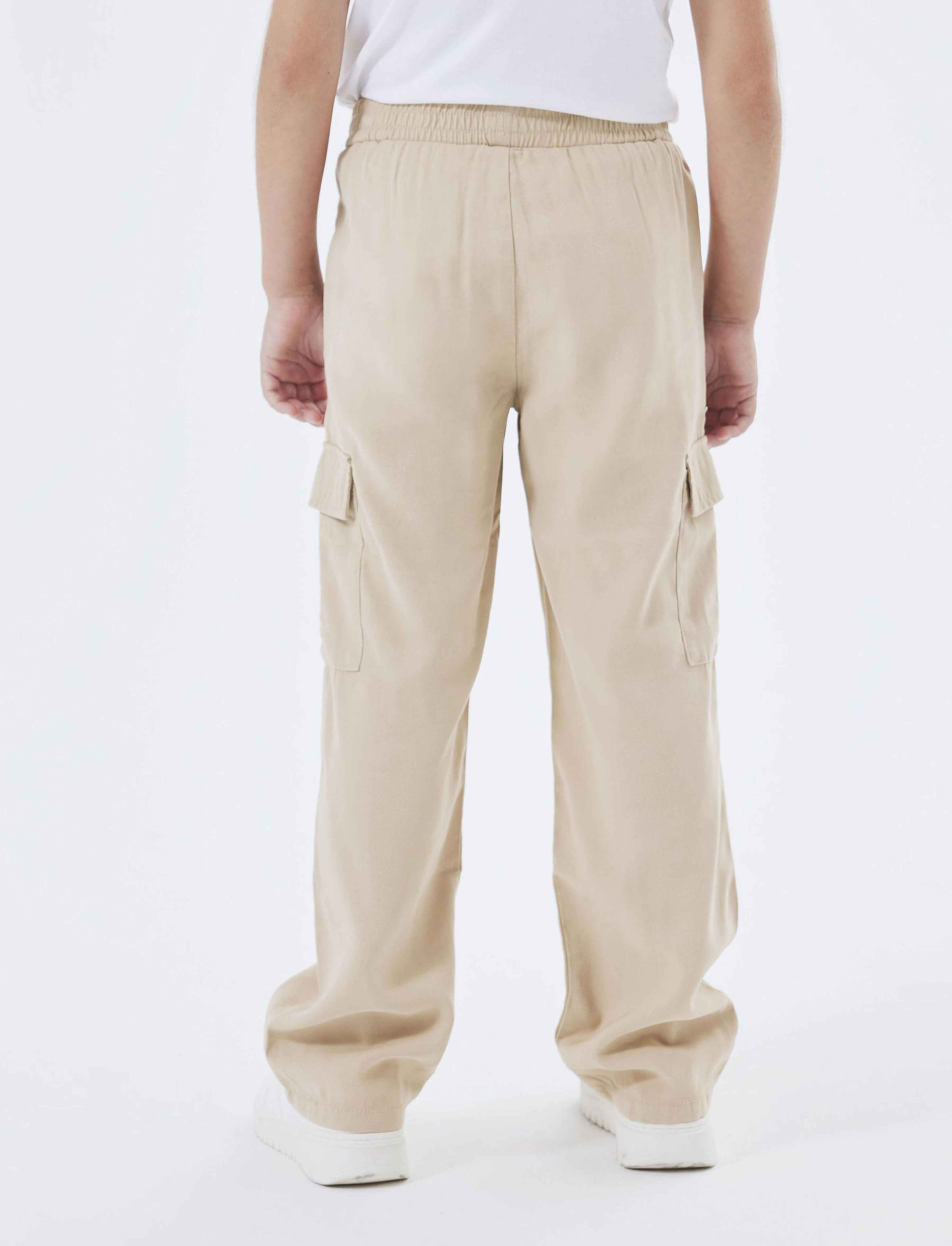 name it - NKFBELLA ST TWI CARGO 8262-BU NOOS - trousers - safari - 3