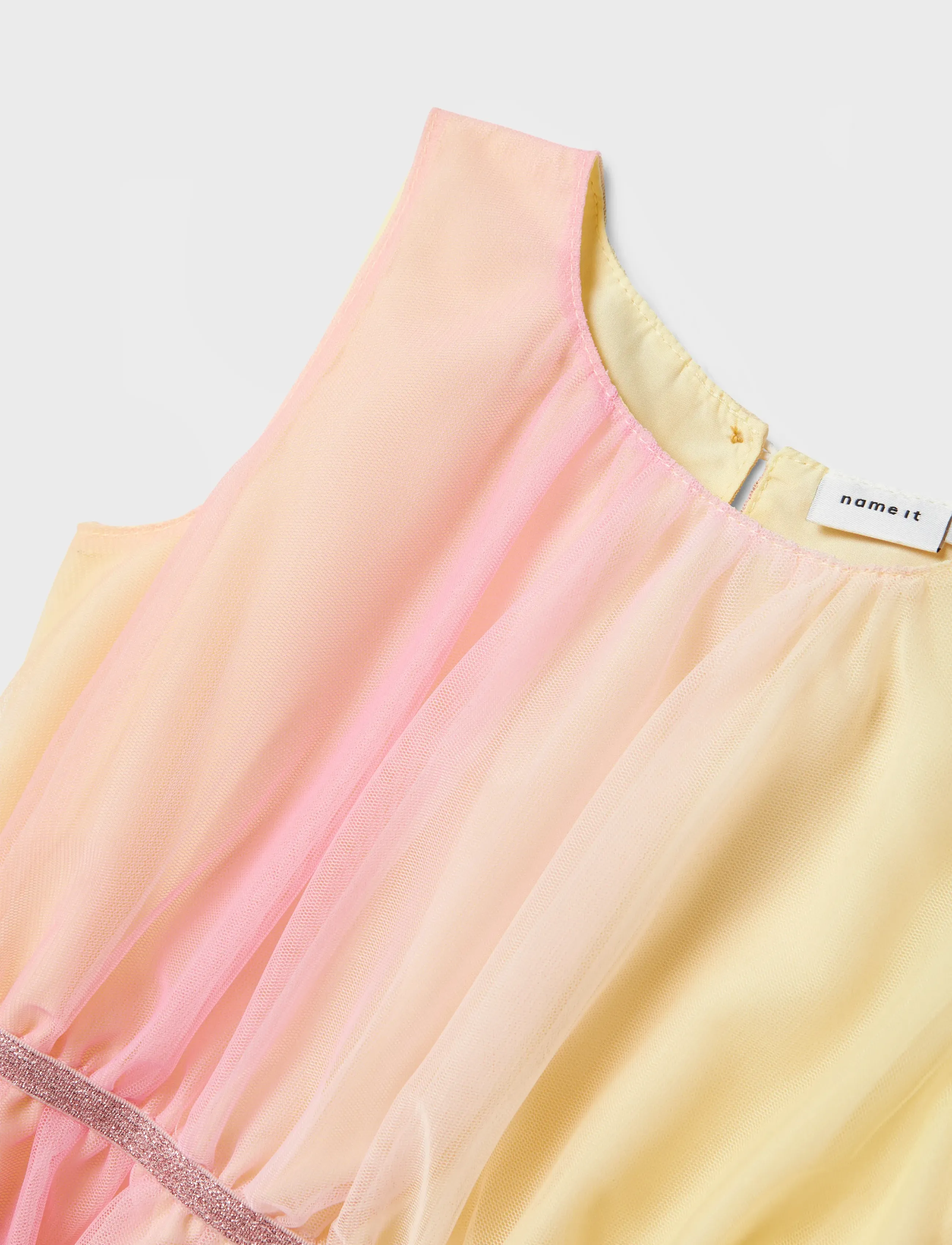 name it - NMFVABOS SPENCER FFD - partykleider - pastel yellow - 2