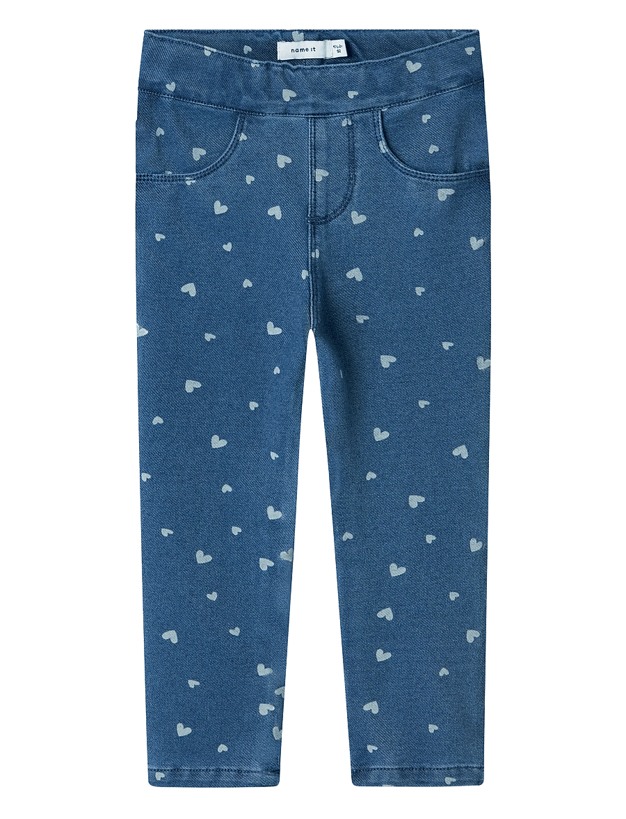 name it - NMFSALLI SLIM DNM LEGGING 2352-VB NOOS - leggings - medium blue denim - 1