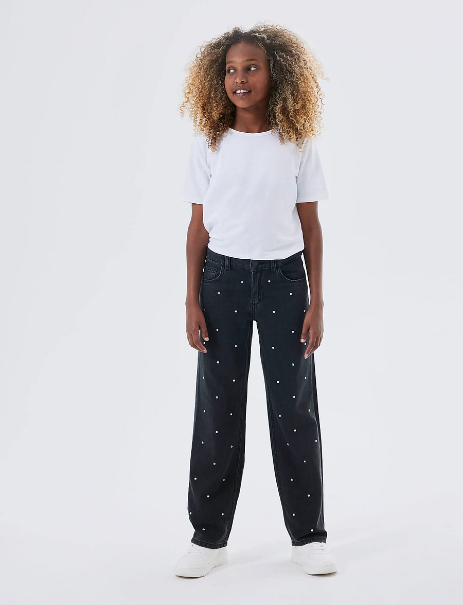 name it - NKFROSE STRAIGH RHINE JEANS 3366-BE NOOS - regular jeans - black - 2