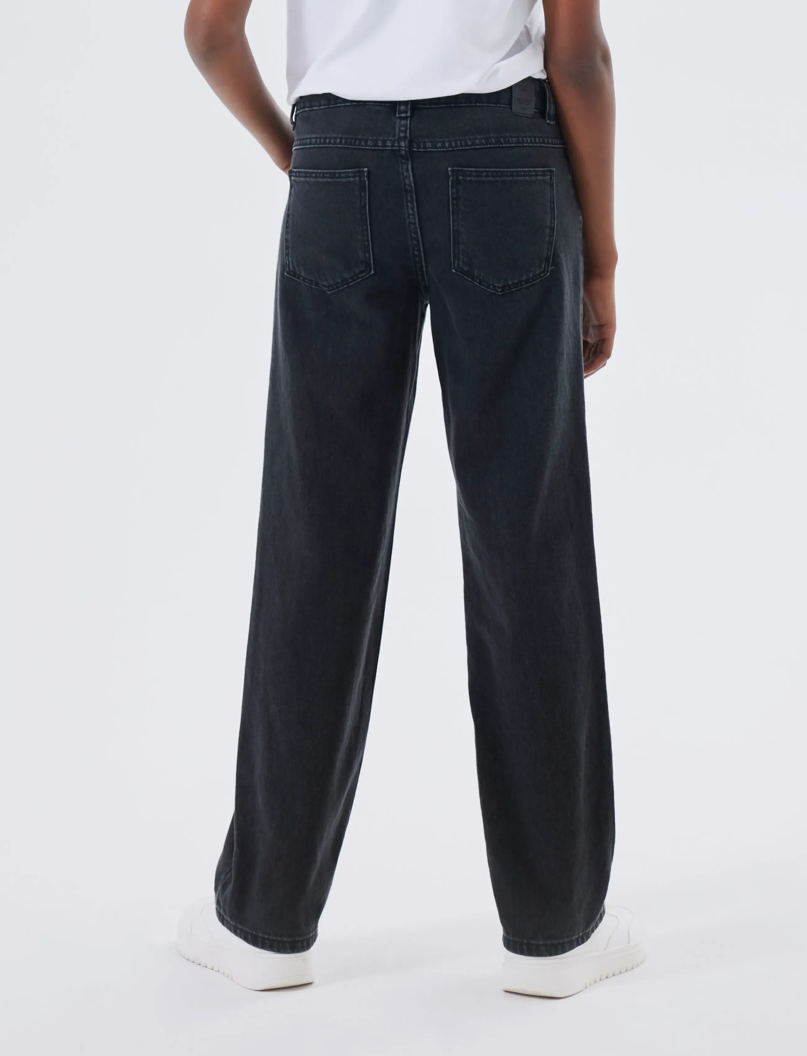 name it - NKFROSE STRAIGH RHINE JEANS 3366-BE NOOS - regular jeans - black - 3