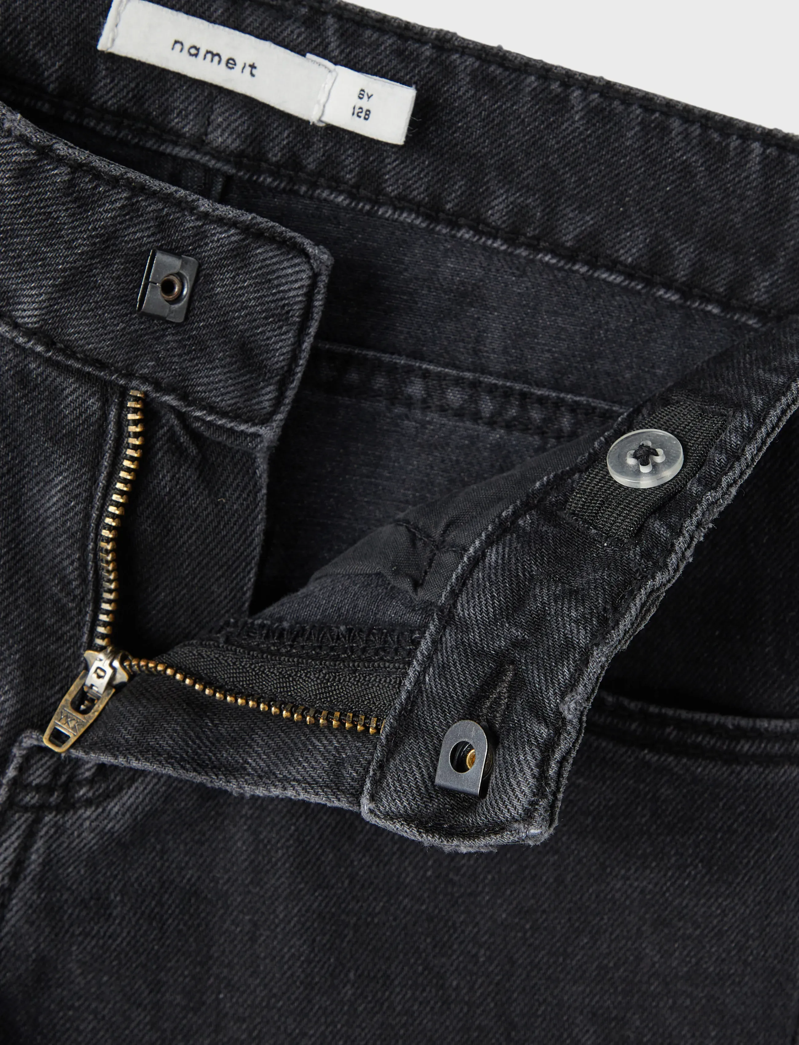 name it - NKFROSE STRAIGH RHINE JEANS 3366-BE NOOS - regular jeans - black - 4