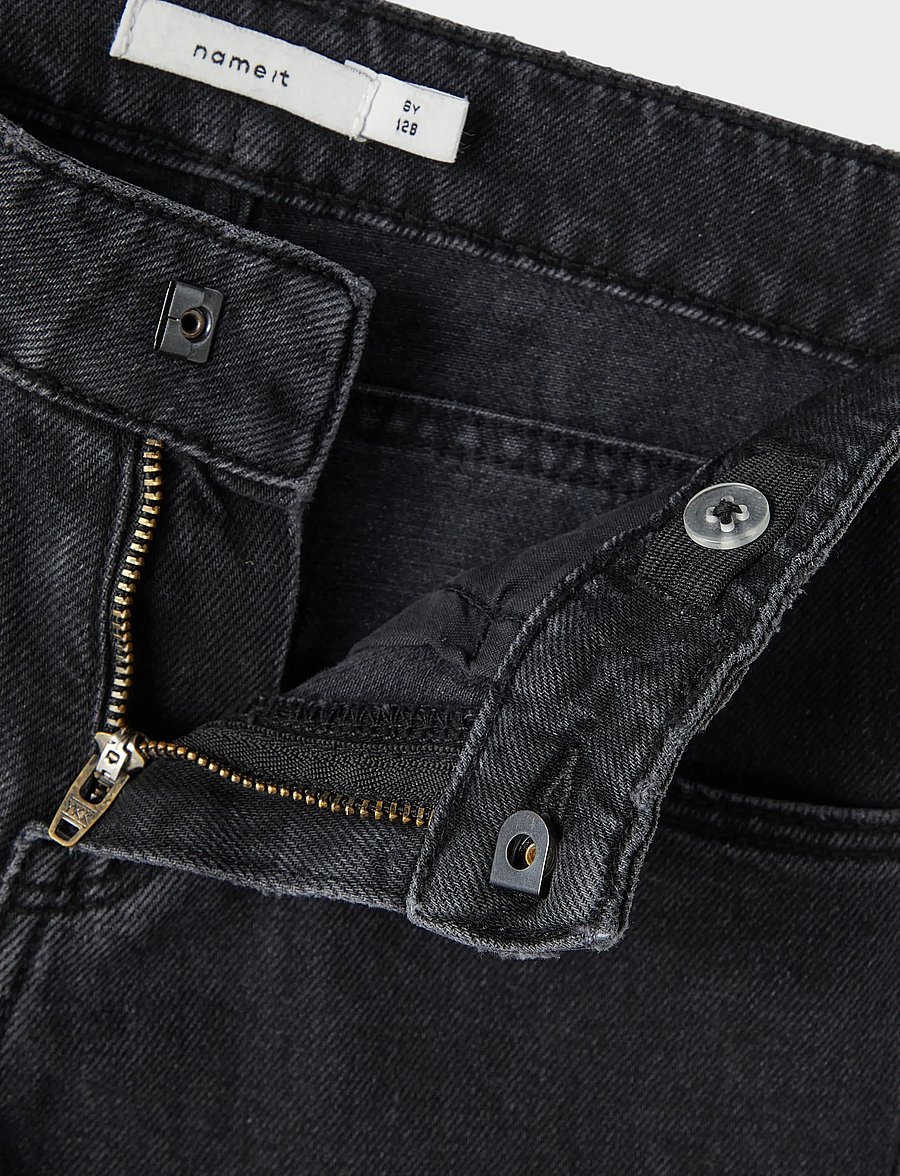 name it - NKFROSE STRAIGH RHINE JEANS 3366-BE NOOS - regular jeans - black - 4