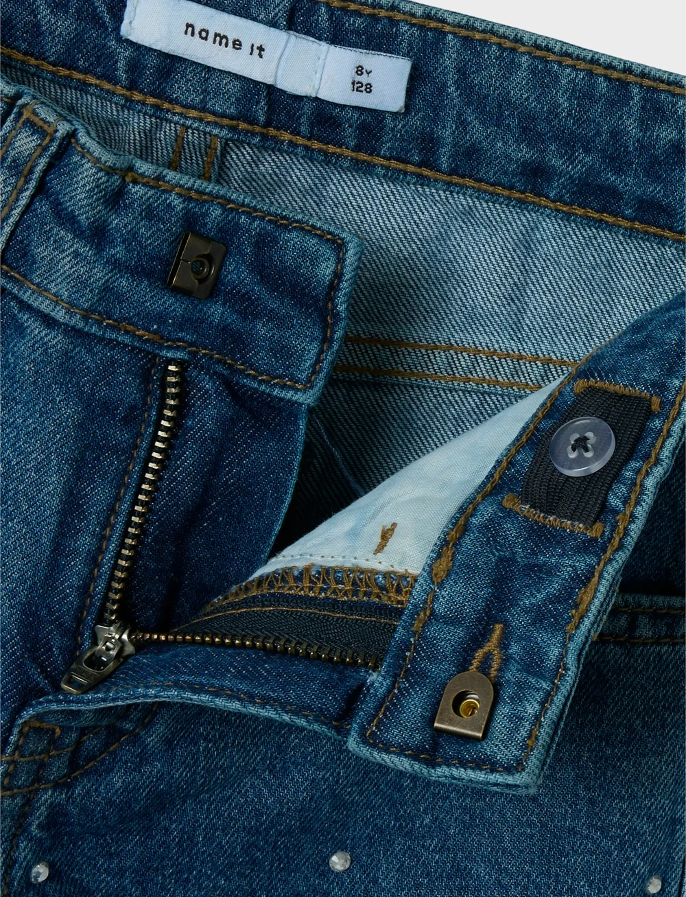 name it - NKFROSE ST RHINE JEANS 3366-BE NOOS - regular piegriezuma džinsa bikses - denim blue - 4