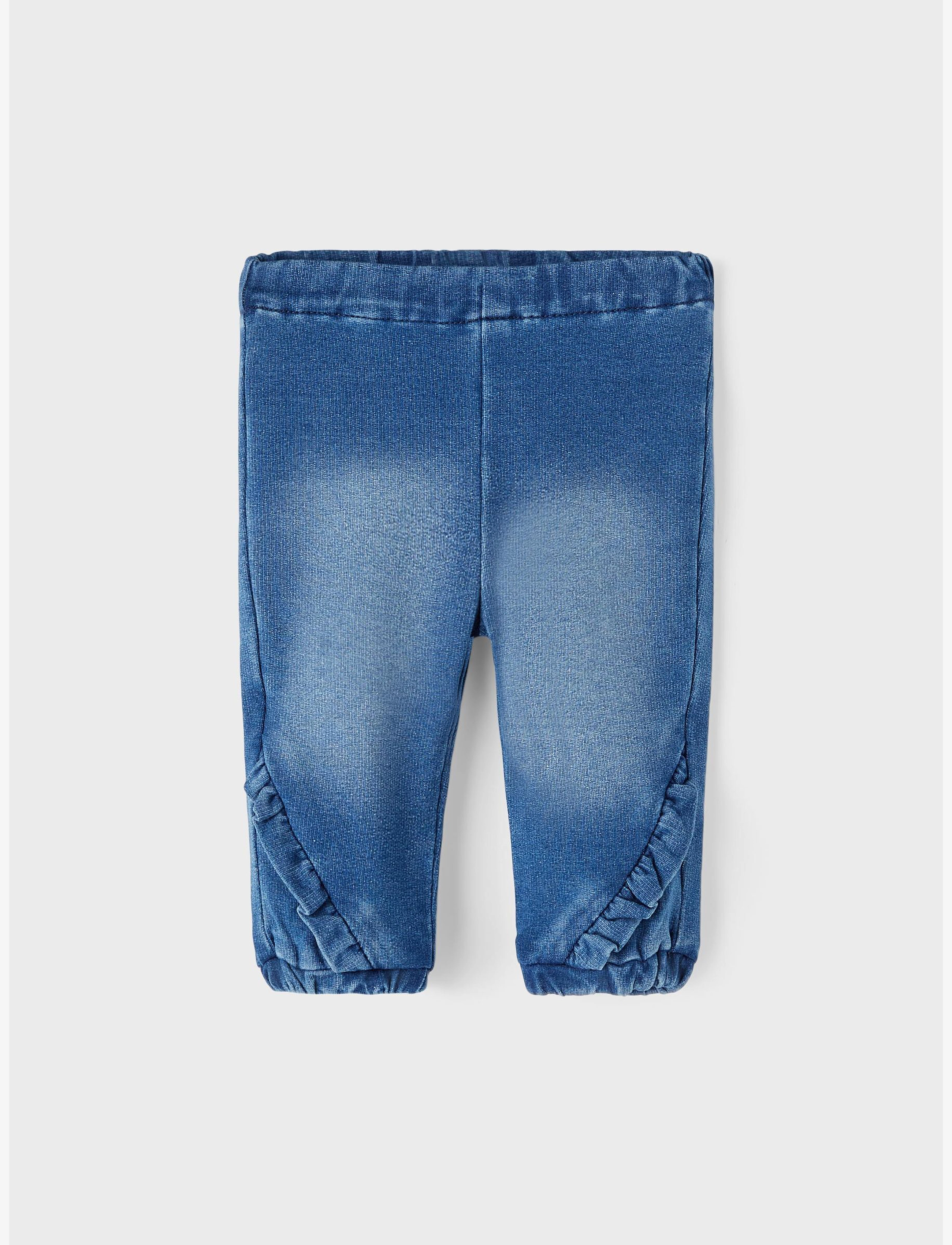 name it - NBFBELLA SHAPED R SWE JEANS 2404-TR NOOS - platėjantys apačioje - medium blue denim - 3