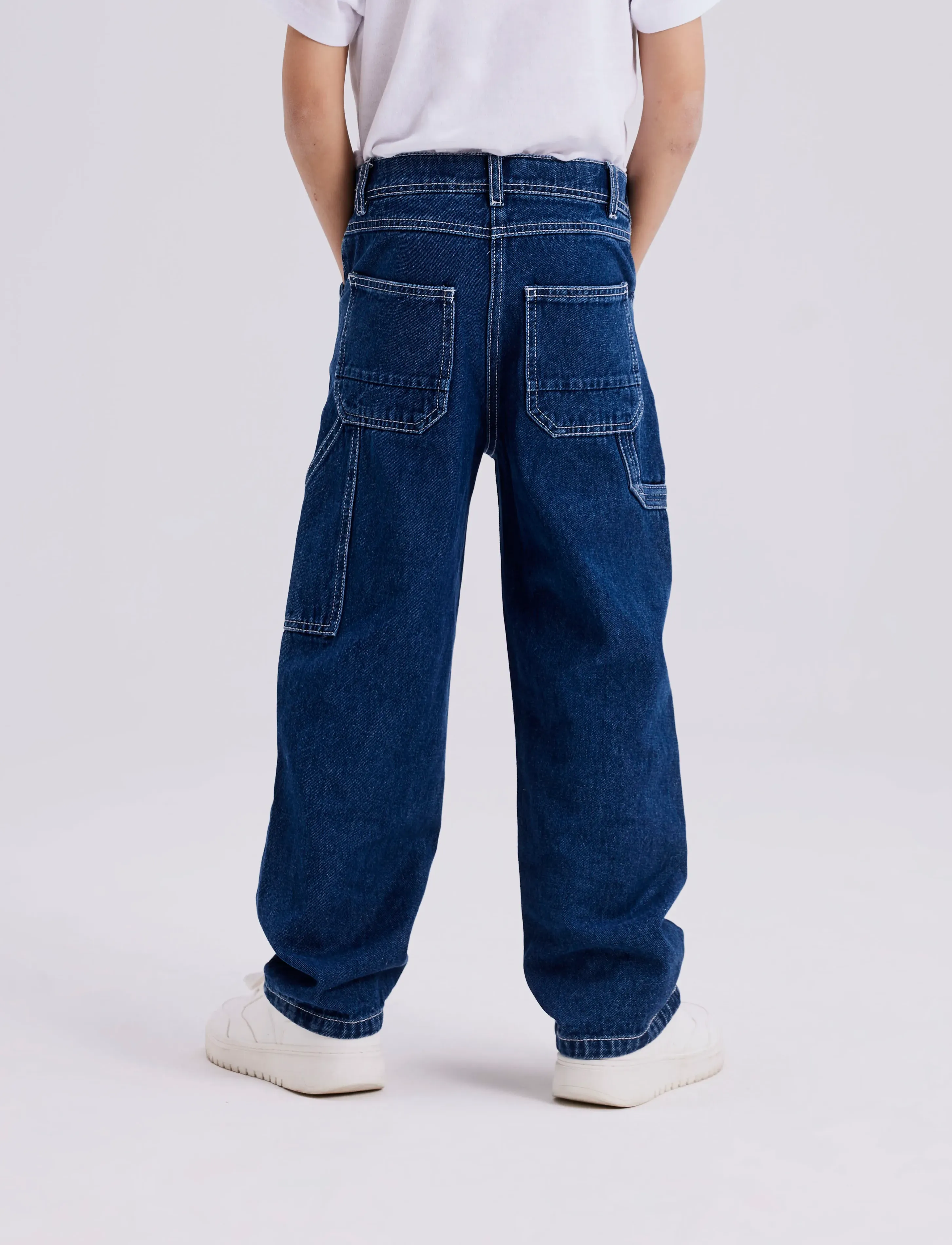 name it - NKMRYAN STRAIGHT JEANS CARP 4525-IM NOOS - loose jeans - dark blue denim - 3