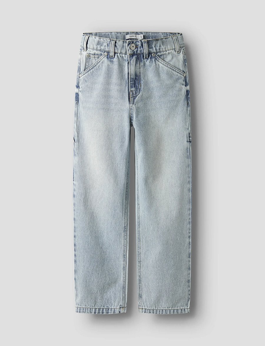 name it - NKMRYAN STRAIGHT JEANS CARP 4525-IM NOOS - loose jeans - light blue denim - 0