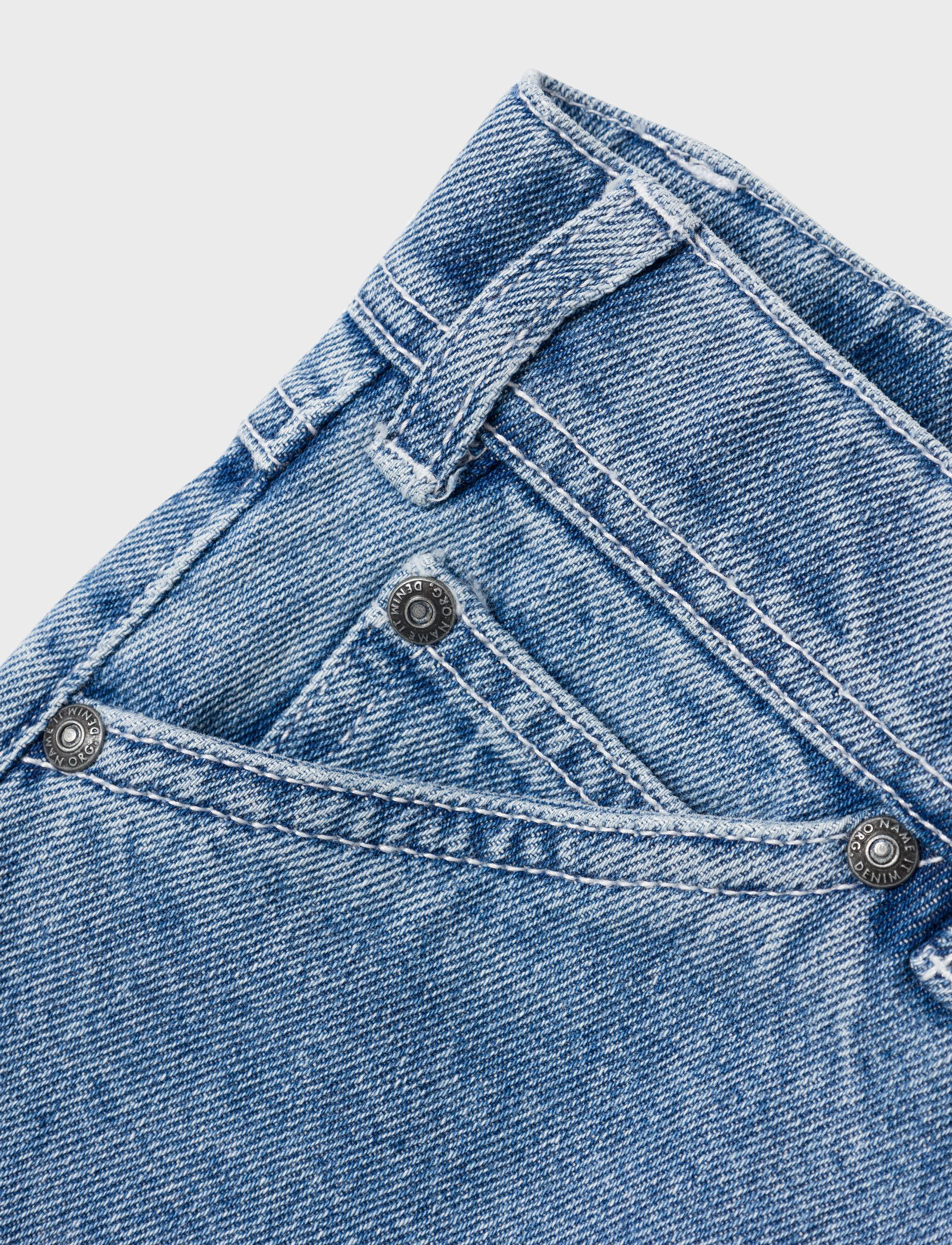 name it - NKMRYAN STRAIGHT JEANS CARP 4525-IM NOOS - loose jeans - medium blue denim - 4