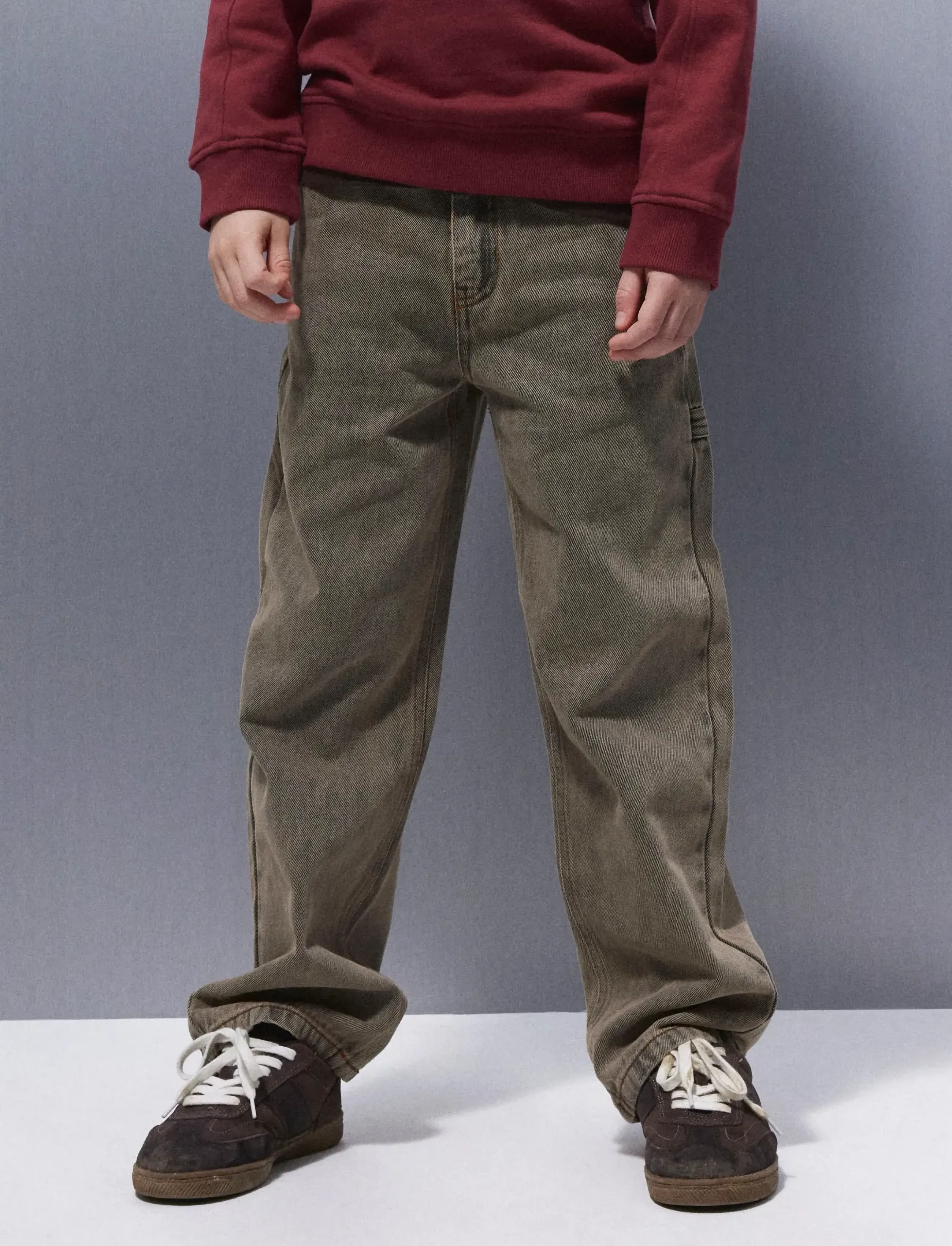 name it - NKMRYAN STRAIGHT JEANS CARP 4525-IM NOOS - loose jeans - medium brown denim - 2
