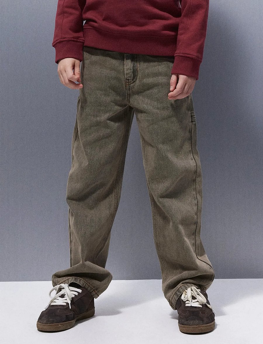 name it - NKMRYAN STRAIGHT JEANS CARP 4525-IM NOOS - loose jeans - medium brown denim - 2