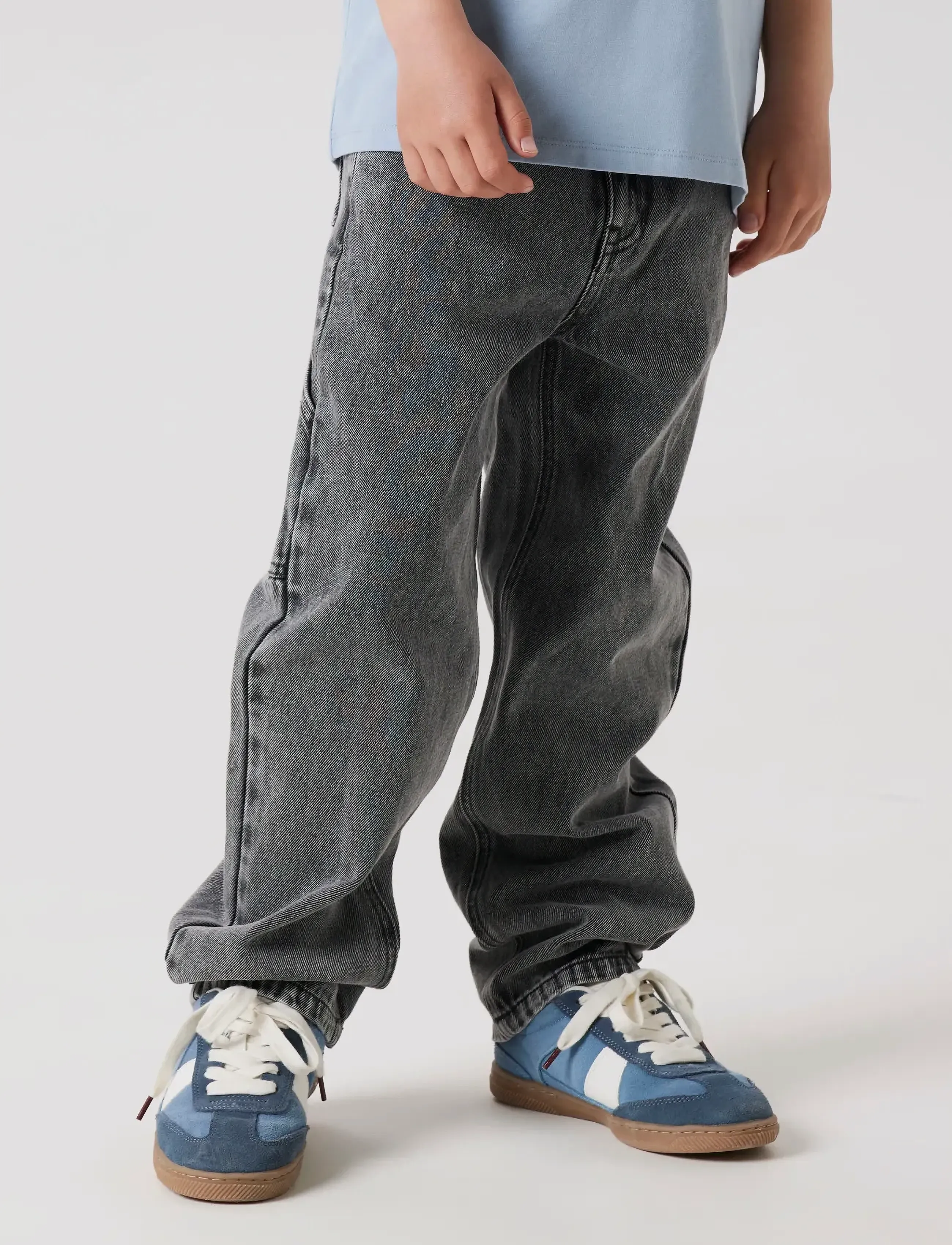 name it NKMRYAN STRAIGHT JEANS CARP 4525-IM NOOS - Jeans - MEDIUM GREY DENIM / grey