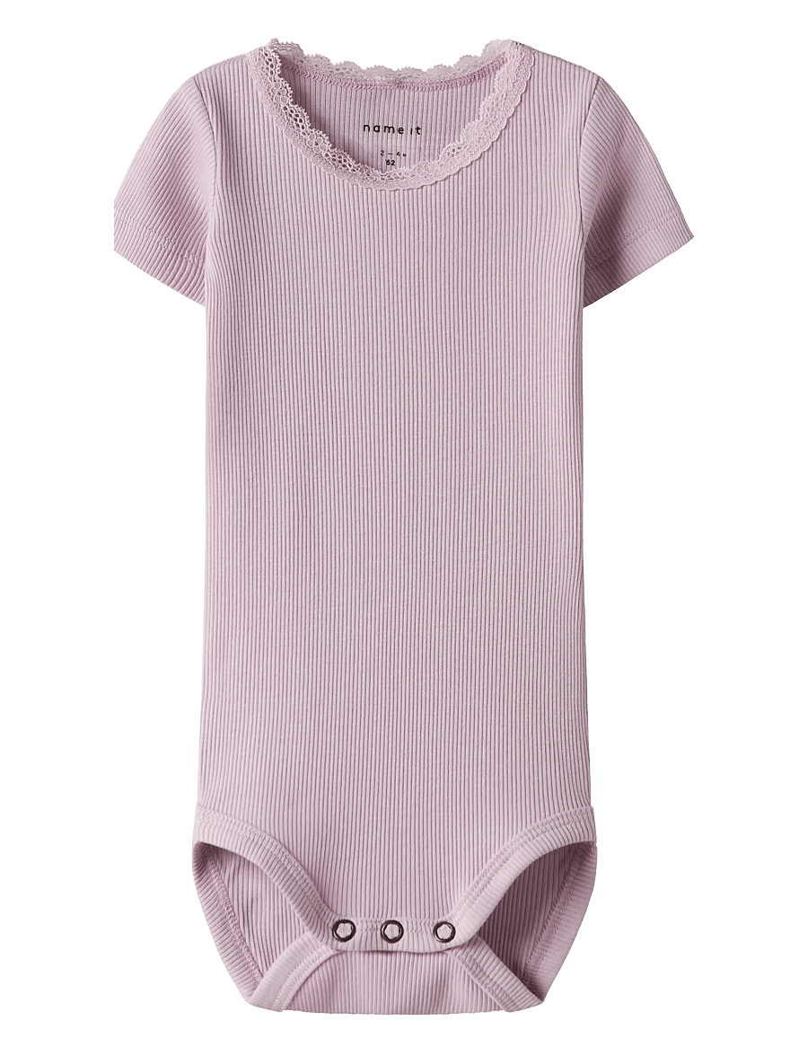 name it - NBFKAB SS BODY NOOS - kortärmade bodies - winsome orchid - 0