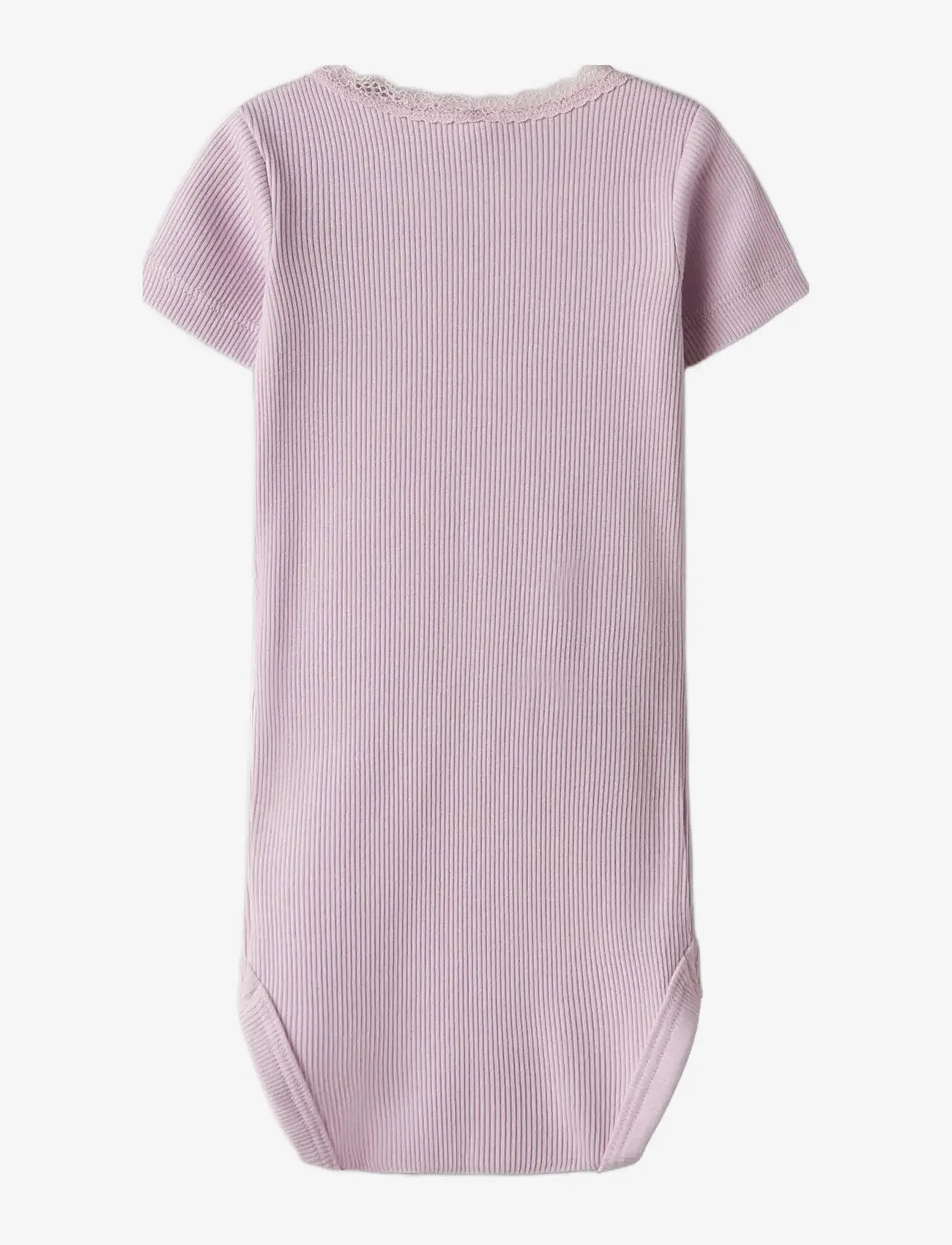 name it - NBFKAB SS BODY NOOS - kortærmede bodyer - winsome orchid - 1
