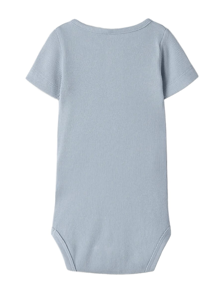 name it - NBMKAB SS BODY NOOS - kurzärmelige bodys - blue fog - 1