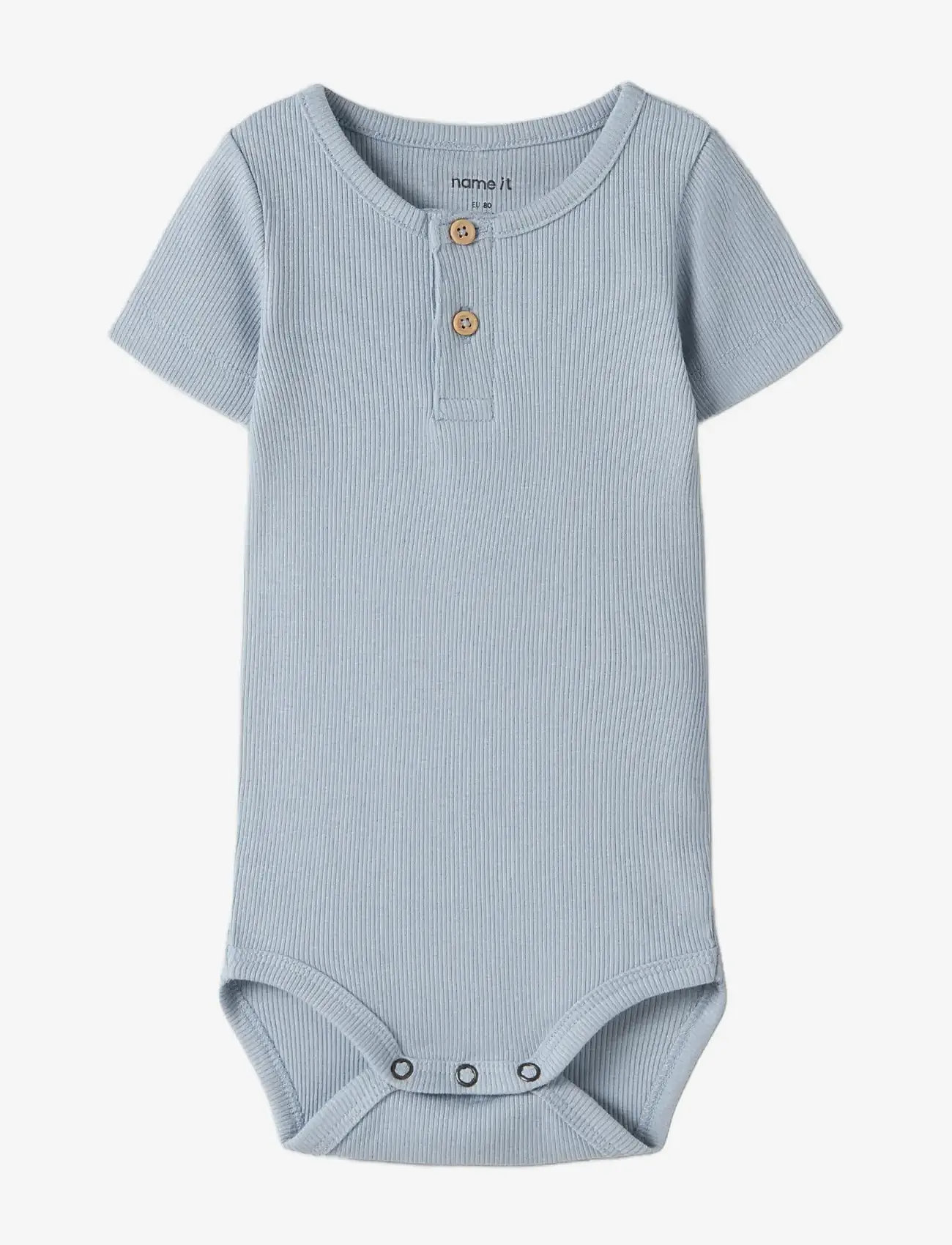 name it - NBMKAB SS BODY NOOS - smėlinukai trumpomis rankovėmis - blue fog - 2