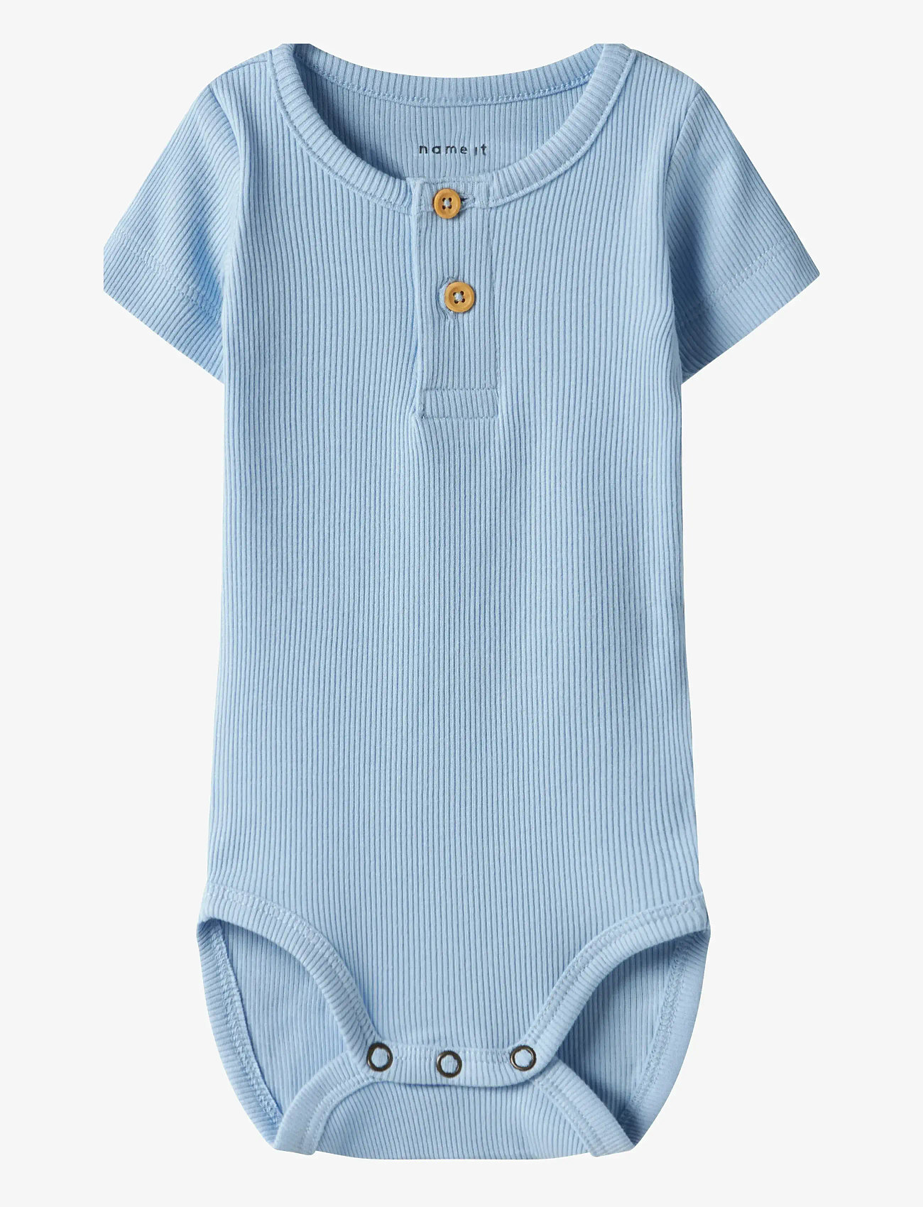 name it - NBMKAB SS BODY NOOS - short-sleeved bodies - chambray blue - 1