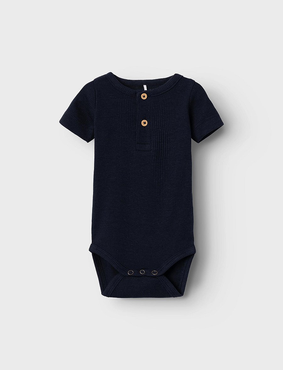 name it - NBMKAB SS BODY NOOS - kurzärmelige bodys - dark sapphire - 0