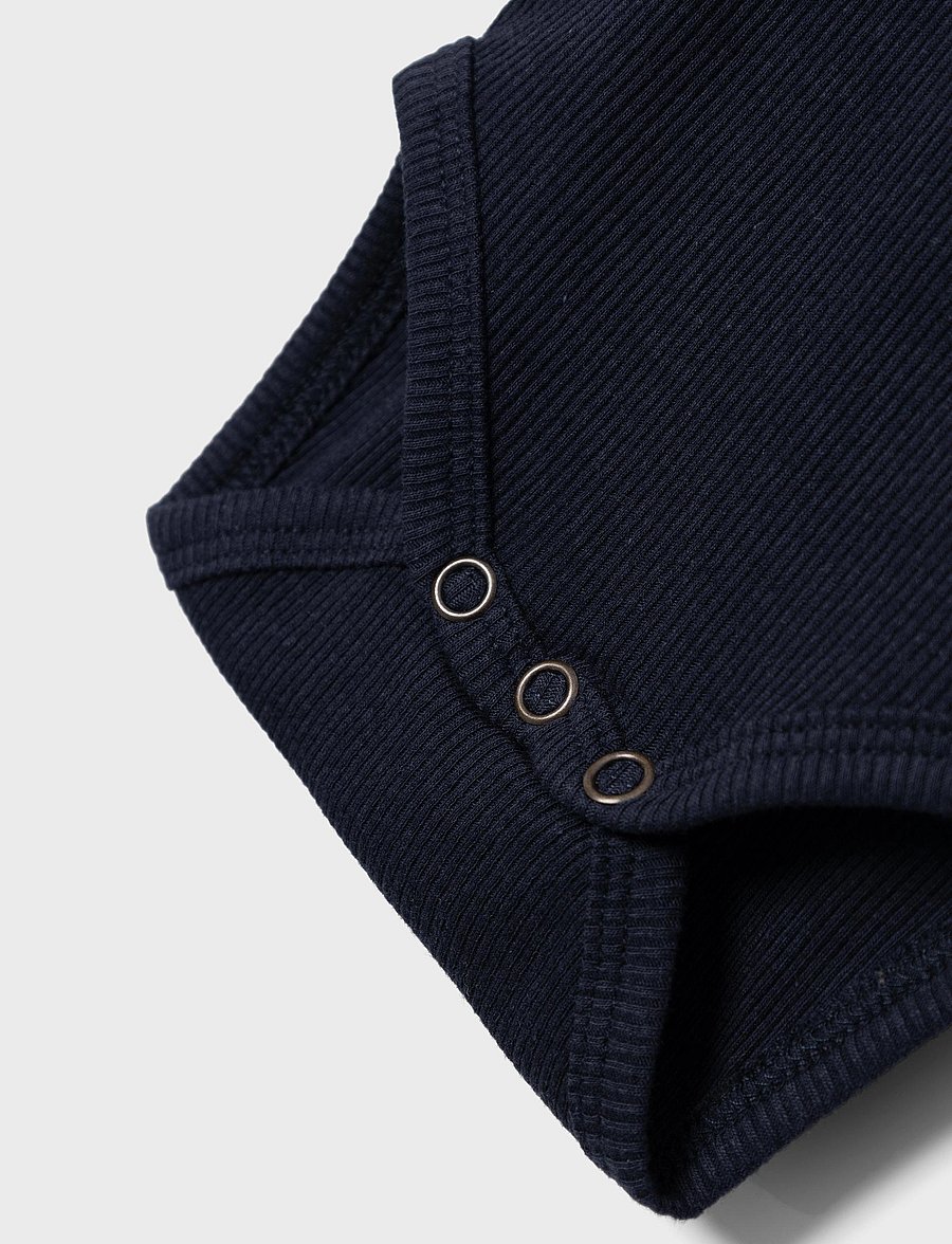name it - NBMKAB SS BODY NOOS - kurzärmelige bodys - dark sapphire - 3
