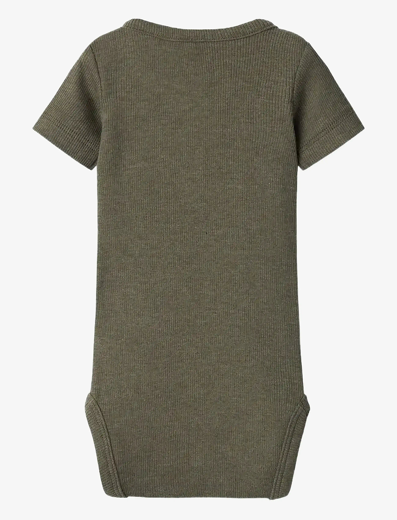 name it - NBMKAB SS BODY NOOS - kortärmade bodies - dusty olive - 1
