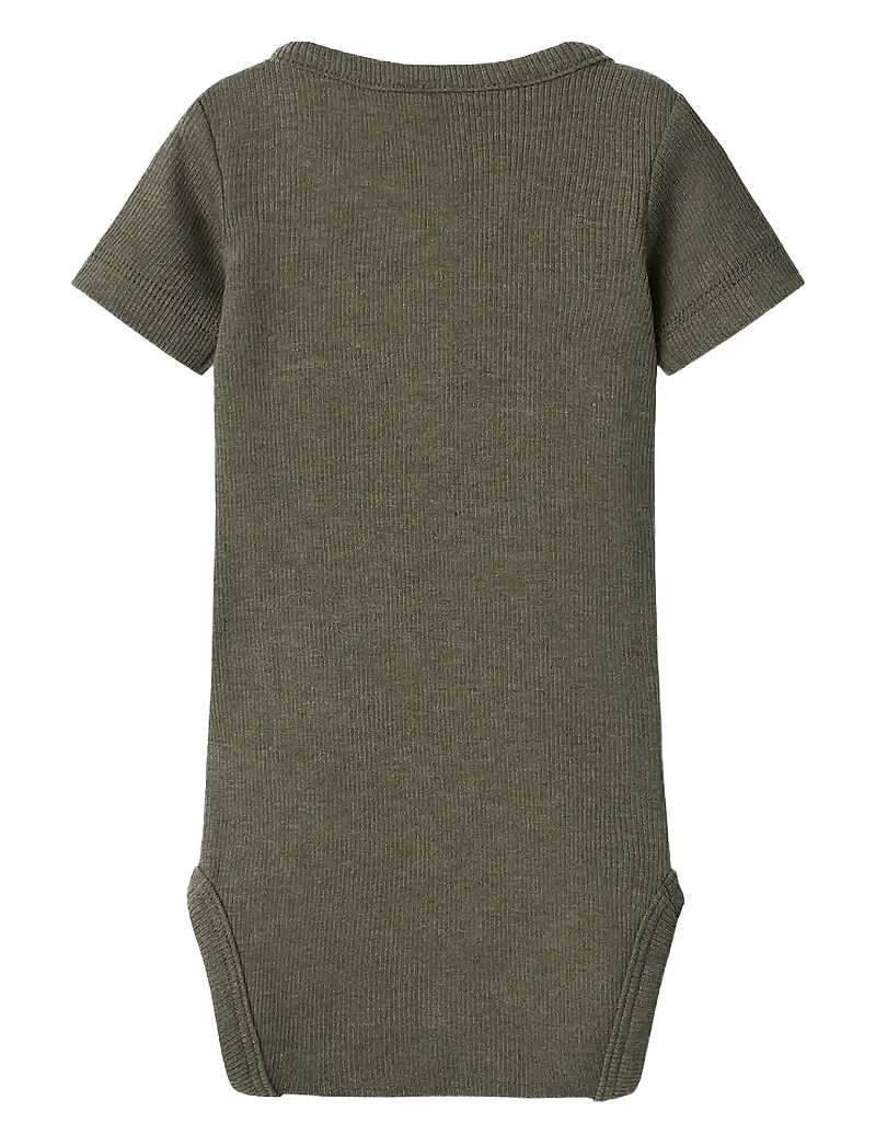 name it - NBMKAB SS BODY NOOS - kortärmade bodies - dusty olive - 1