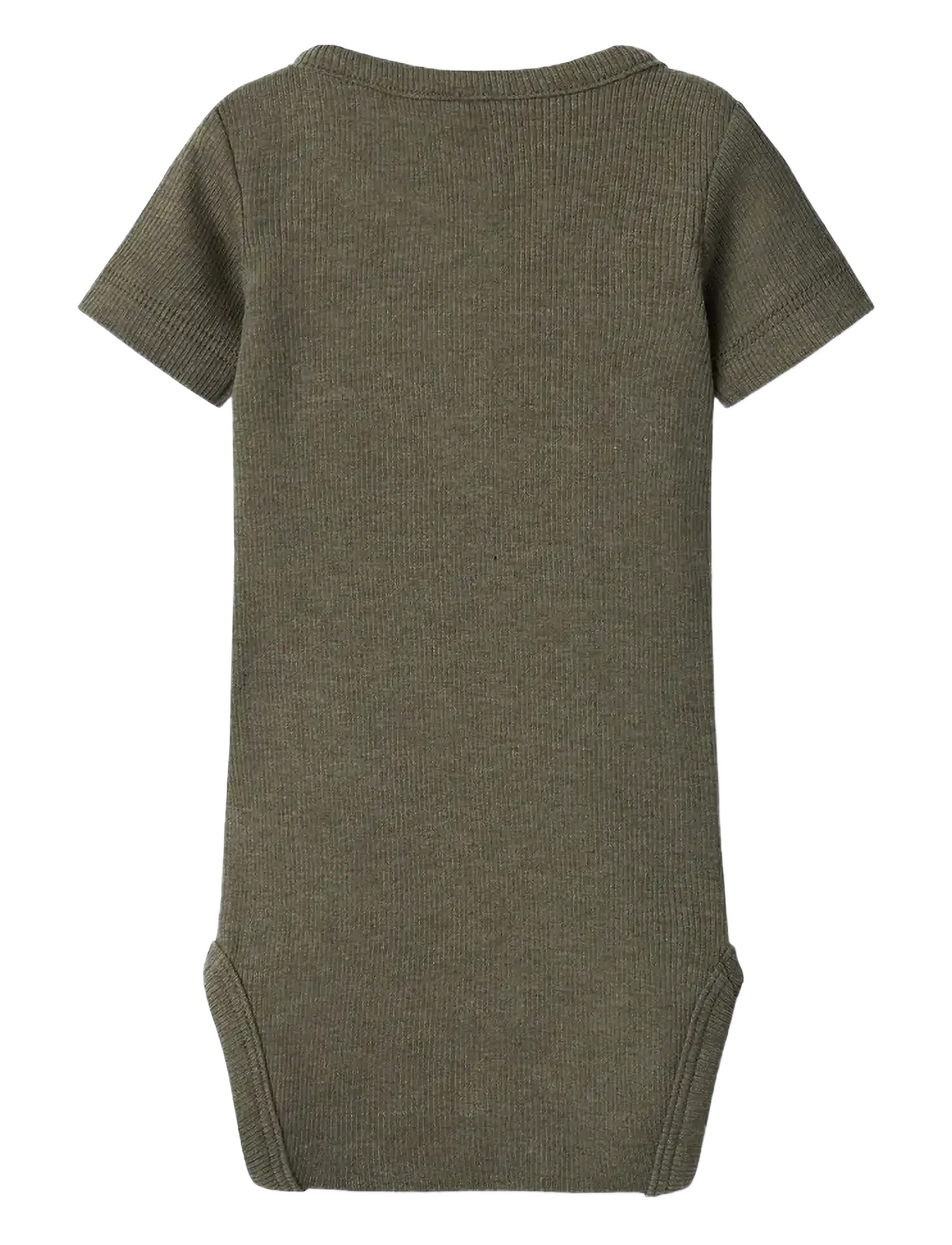 name it - NBMKAB SS BODY NOOS - kurzärmelige bodys - dusty olive - 1