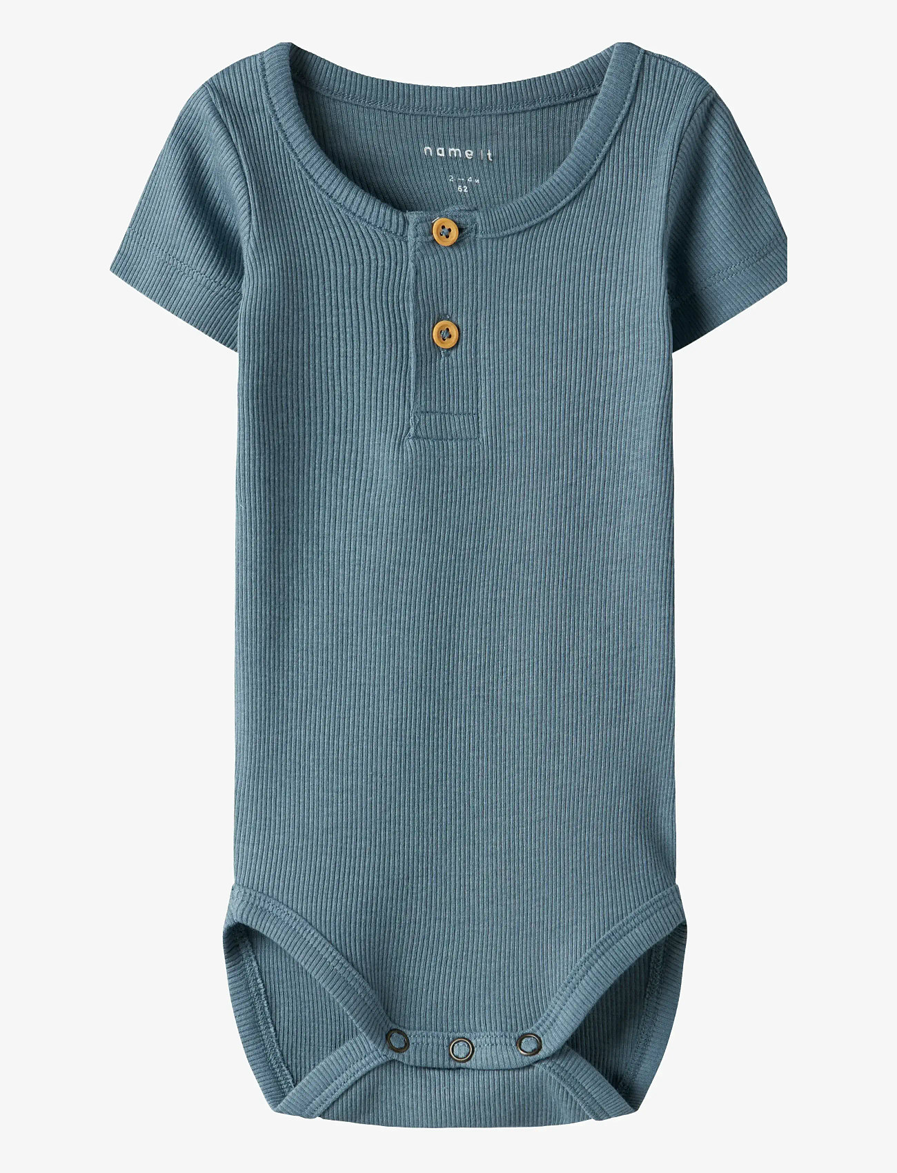 name it - NBMKAB SS BODY NOOS - kurzärmelige bodys - spring lake - 0
