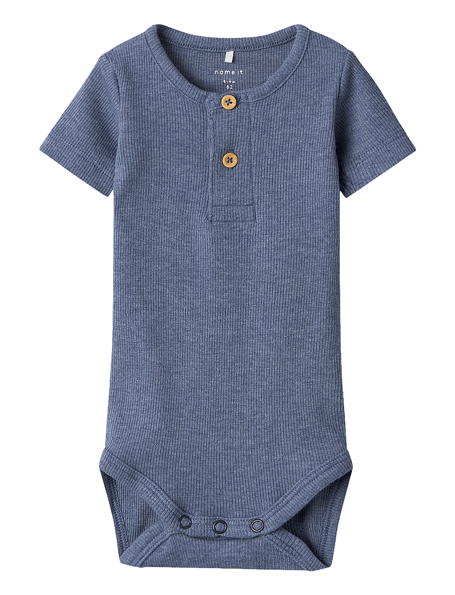 name it - NBMKAB SS BODY NOOS - kurzärmelige bodys - troposphere - 0