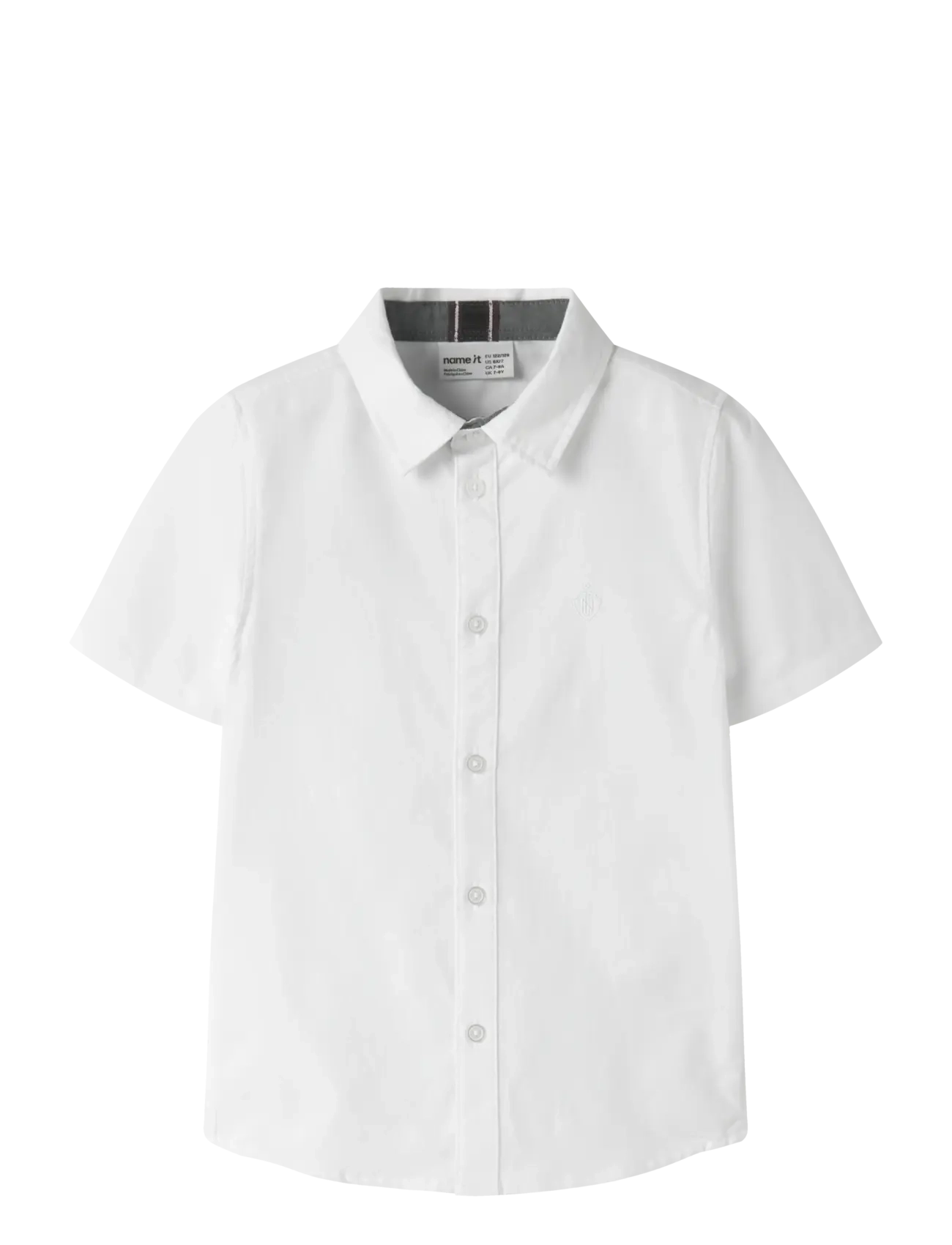 name it Nkmnewsa Ss Shirt Noos, 110, Shirts, Weiß - Short-sleeved Kinder