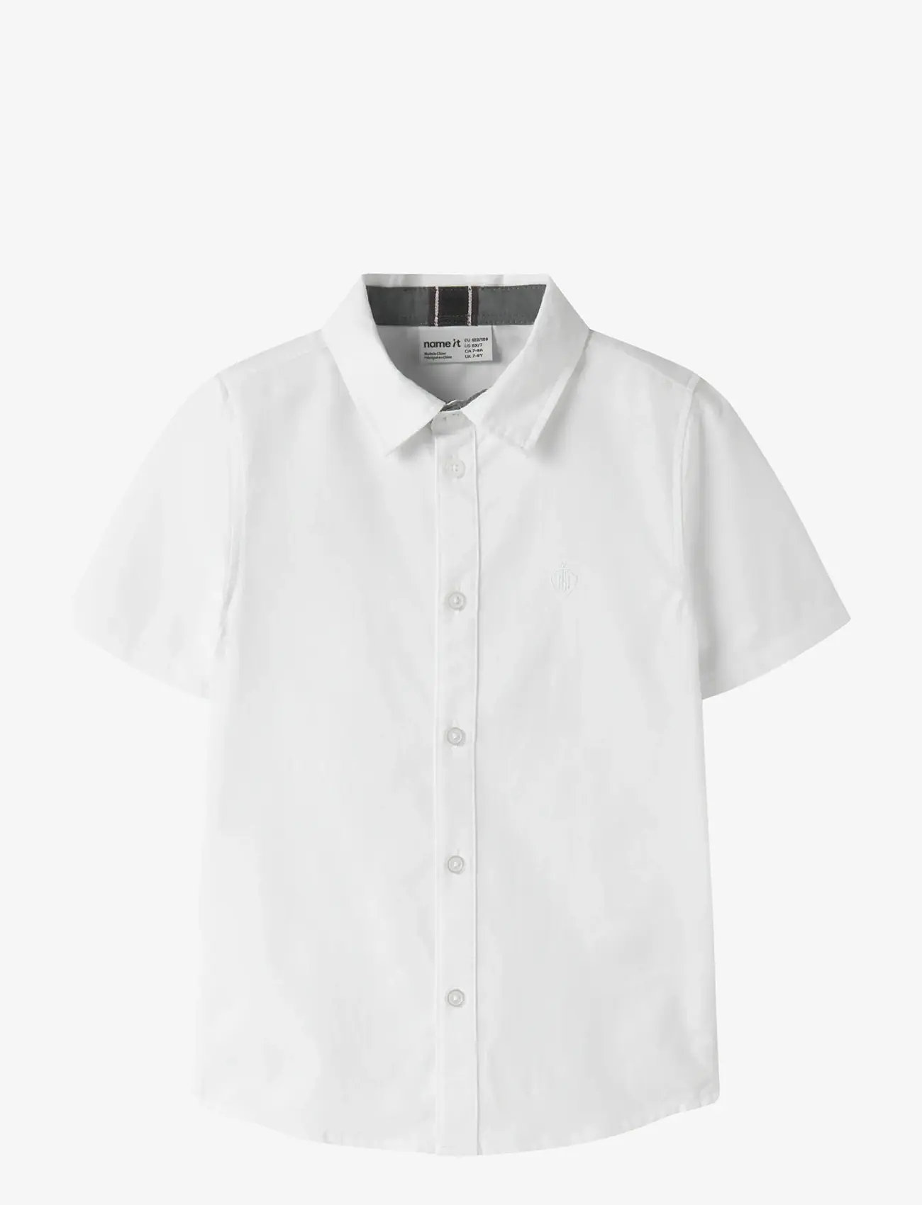 name it - NKMNEWSA SS SHIRT NOOS - kauluspaidat - bright white - 0