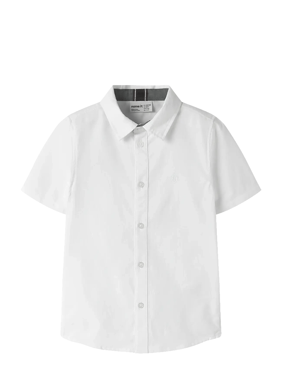 name it - NKMNEWSA SS SHIRT NOOS - chemises à manches courtes - bright white - 0