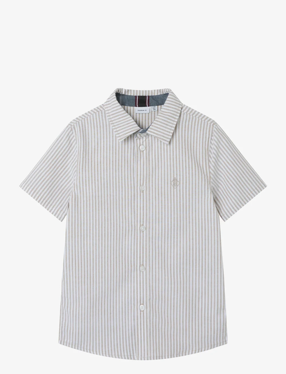 name it - NKMNEWSA SS SHIRT NOOS - kurzärmlige hemden - pure cashmere - 0