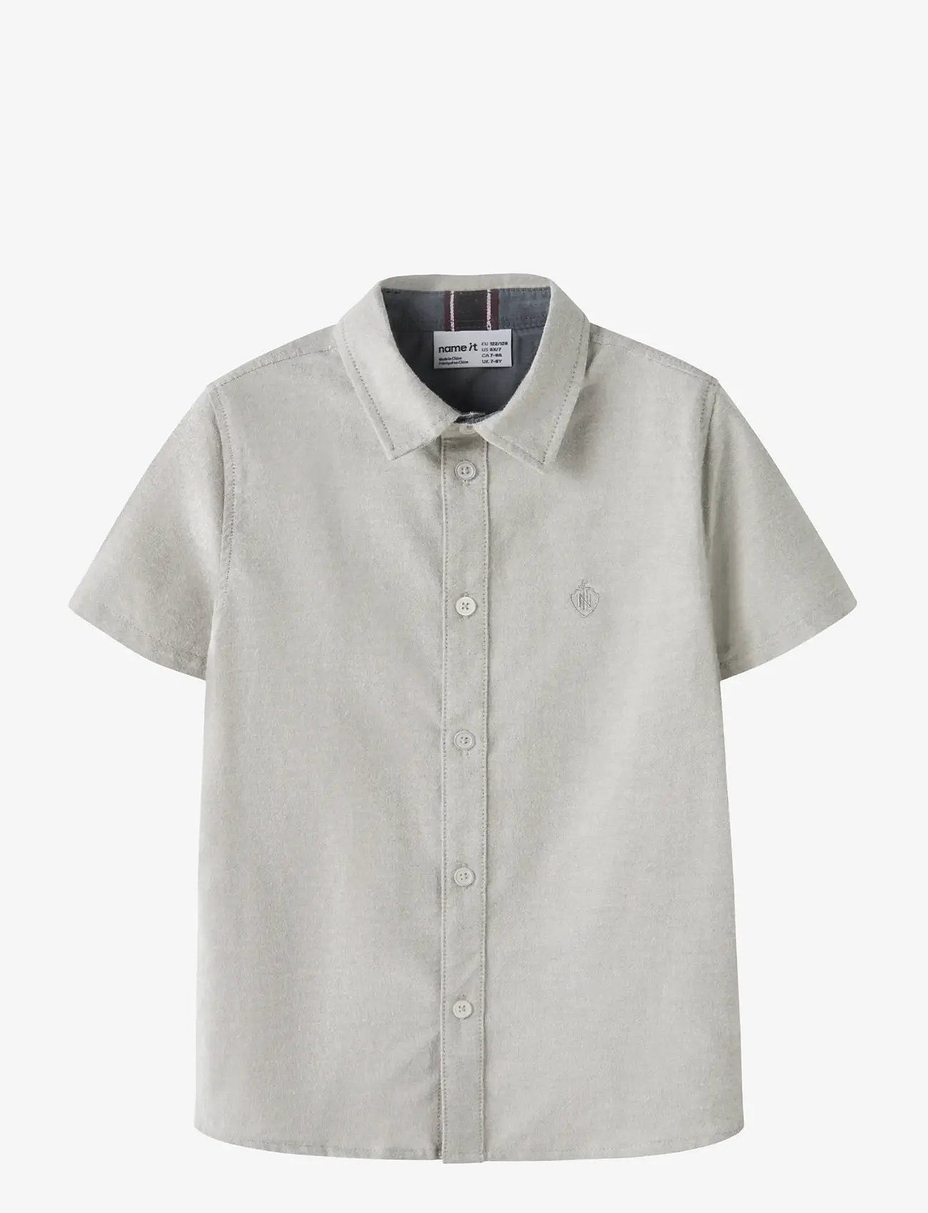 name it - NKMNEWSA SS SHIRT NOOS - kortærmede skjorter - shadow - 0