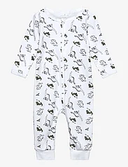 name it - NBMNIGHTSUIT ZIP DINO NOOS - schlafoveralls - bright white - 0