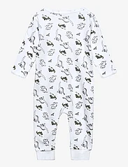 name it - NBMNIGHTSUIT ZIP DINO NOOS - sovoveraller - bright white - 1