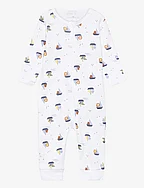 NBMNIGHTSUIT ZIP BOATS - BRIGHT WHITE