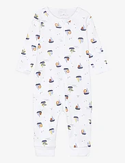 name it - NBMNIGHTSUIT ZIP BOATS - sleeping overalls - bright white - 0