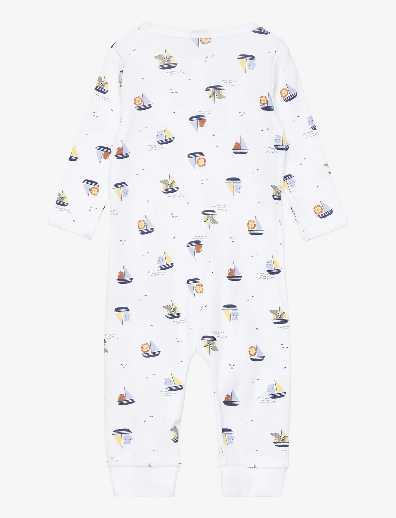 name it - NBMNIGHTSUIT ZIP BOATS - pyjamas - bright white - 1