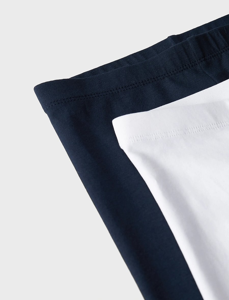 name it - NKFVIVIAN 2P CAPRI LEGGING F NOOS - leggings í fjölpakka - bright white - 3