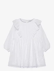 name it - NMFFORRA LS DRESS - long-sleeved casual dresses - bright white - 0