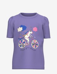 name it - NMFKATE SS TOP PB - short-sleeved t-shirts - aster purple - 0