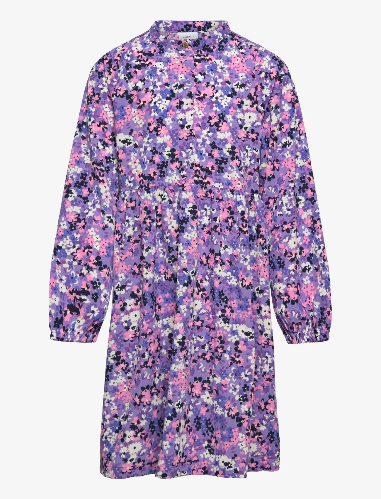 name it - NKFLUNA LS DRESS PB - long-sleeved casual dresses - aster purple - 0