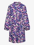 NKFLUNA LS DRESS PB - WILD ORCHID