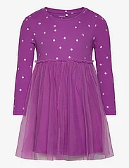 name it - NMFOFELIA LS DRESS PB - laisvalaikio suknelės ilgomis rankovėmis - hyacinth violet - 0