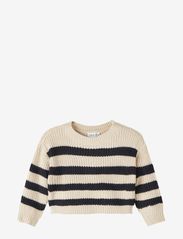 name it - NMFRIONY LS BOXY SHORT KNIT PB - jumpers - dark sapphire - 0